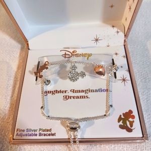 Disney classics charm crystal bracelet new.